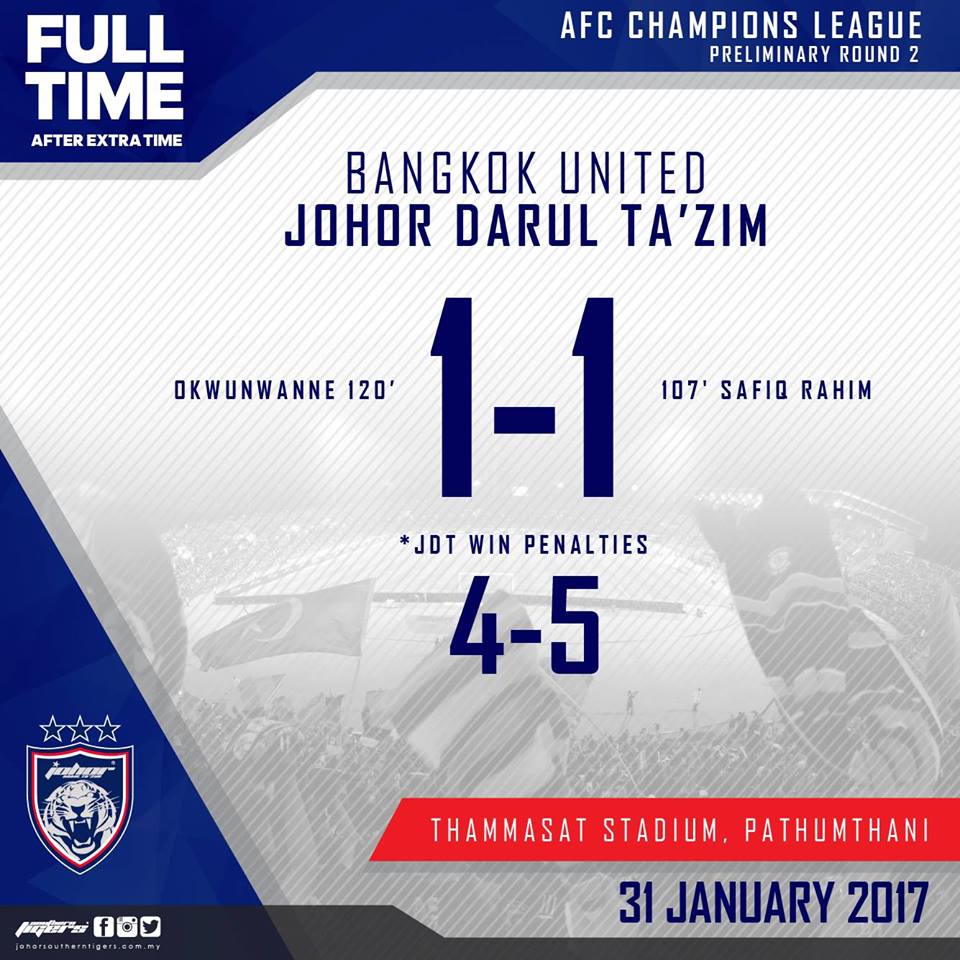 jdt layak ke pusingan ketiga playoff afc champions league