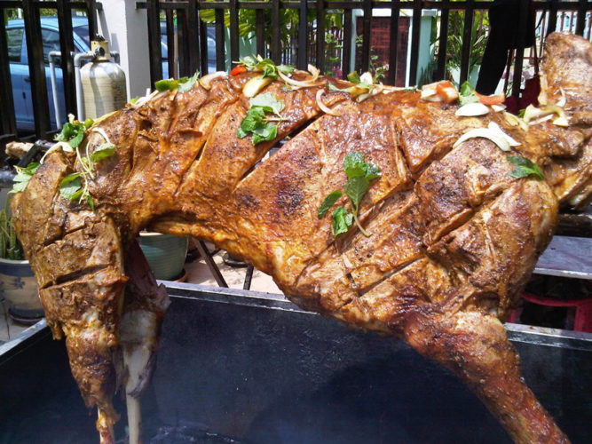 kambing golek bbq